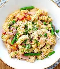 Insta pot ham and cheese rotini recipe. Instant Pot Chicken Ham Vegetable Pasta