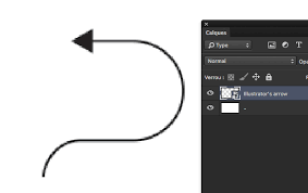 The style of the arrow brush sets available varies a lot and you can find arrows with e.g. How To Efficiently Draw Bent Or Curved Lines Or Arrows With Photoshop Graphic Design Stack Exchange