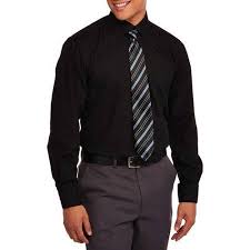 Swiss Cross Big Men S Dress Shirt With Tie Dress Shirt Tie Big Mens Dress Shirts Mens Black Shirt