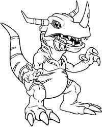They are similar to normal animals in appearance, but their bodies consist of data bits. Digimon Grreymon Is Agumons Champion Form Coloring Page Coloring Sun Monster Coloring Pages Digimon Coloring Pages For Teenagers