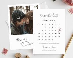 Editable Save The Date Calendar Save The Date Template Save Etsy In 2020 Save The Date Templates Save The Date Photos Wedding Invitations Printable Templates