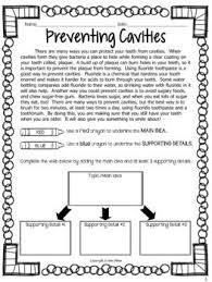 Finding The Main Idea With Supporting Details Free Sample Supporting Details Fiction Reading Passages Reading Informational Texts