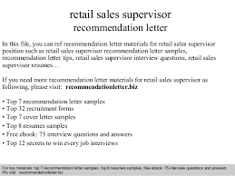 Management trainee sales supervisor adalah program khusus dari perusahaan yang nantinya memiliki jenjang karir yang baik. Retail Sales Supervisor Recommendation Letter