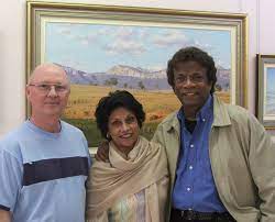 To all romantics, from the incurable romantic kamahl. Les With Kamahl And Wife Sahodra 2006