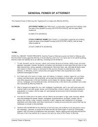 The individual that is authorized to act is also known as the agent or atorney. General Power Of Attorney Template By Business In A Box