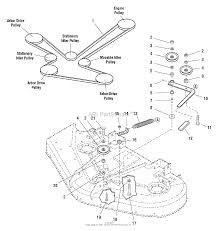 Craftsman lawn tractor 917.270822 owner's manual page 52. Mower Deck Belt Diagram Craftsman 42 Inch Mower Deck Belt Diagram