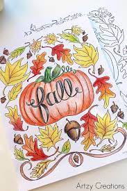 Just color previously called coloring for kids has over 1 500 free. 12 Fall Coloring Pages For Adults Free Printables Everythingetsy Com