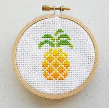 Offizieller vertragshändler / ab 50 € versandkostenfrei / 1 monat umtausch Home Hobby Craft Supplies Tools Pineapple Cross Stitch Pattern Watercolor Modern Pineapple Silhouette Counted Cross Stitch Fruits Cross Stitch Pattern Pdf