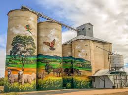 Grenfell Silo Artist Heesco Khosnaran Silo Street Art Big Art Building Art