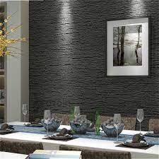 Dark gray grasscloth wallpaper + console table with matching lamps | caitlin wilson. Grasscloth Effect Plain Textured Room Wallpaper Roll Modern Simple Wall Paper For Bedroom Living Room Home Decor Dark Grey Paper Wallpaper Wall Paper Wallpaperdesigner Wallpaper Aliexpress