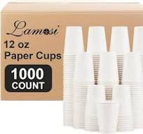 Amazon.com: Lamosi 1000 Count 12 oz Paper Coffee Cups Bulk ...