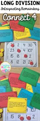 Interpreting Remainders Division Word Problems Connect 4 Game Division Word Problems Interpreting Remainders Word Problem Games