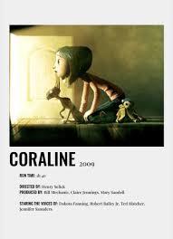 In the flat above coraline's, under the roof, was a crazy old man with a big moustache. Coraline Movie Poster Iconic Movie Posters Coraline Movie Movie Posters