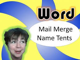 Design your card in wordpad, including all important information about yourself and your company. Microsoft Word Mail Merge Double Sided Name Tents Youtube