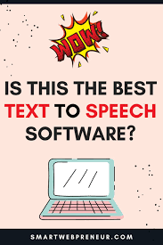 Text to speech software, also known as speech synthesis and speech generation, gives users the ability to add synthesized voices to their websites or applications typically via an api. Is This The Best Text To Speech Software Speech Software Text