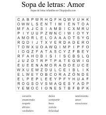 Sopa Letras Amor Sopa De Letras Dificil Sopa De Letras Faciles Sopas De Letras Para Imprimir Gratis