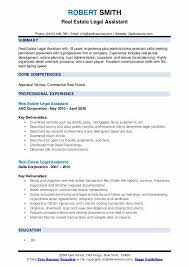 Real estate legal secretary job description template. Real Estate Legal Assistant Resume Samples Qwikresume
