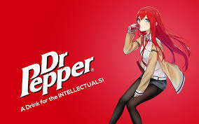 Pepper to me has been the best drink ever created ! 4558972 Dr Pepper Steins Gate Anime Girls Makise Kurisu Anime Wallpaper Mocah Hd Wallpapers