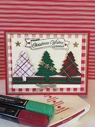 Leadership scrapbook featuring disney punch art. Christmas Plaid Homemade Christmas Cards Stampin Up Christmas Cards Christmas Cards To Make