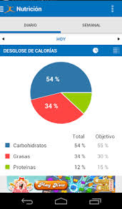 Resultado de imagen de MYFITNESSPAL CALORIAS