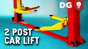 American made single post car lift designed for storing two vehicles in the parking space of one. How To Install A 7000 Lb 2 Post Car Lift Youtube