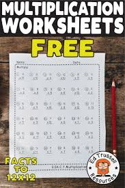 Free Multiplication Fact Worksheets Great For Timed Practice Or F Multiplication Facts Worksheets Free Printable Multiplication Worksheets Multiplication Free