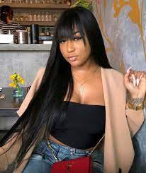 Hairideas Long Straight Hair Bangs Style Hair Hairstyle Hairinspo Bangs Beauty Fashion B Straight Hairstyles Hairstyles With Bangs Long Hair Styles