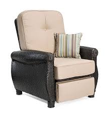 La Z Boy Outdoor Breckenridge Resin Wicker Patio Furniture Recliner Natural Tan With Outdoor Recliner Lazy Boy Outdoor Furniture Dining Room Chair Slipcovers