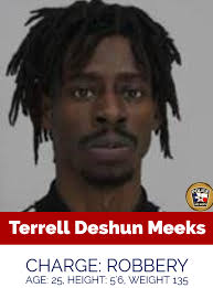 The "Dallas Crowbar Thief", Terrell Meeks, who stole money from the Azle  and Lake Worth Walgreens, as well as many in the Dallas County area, was  apprehended in Memphis, Tennessee