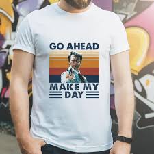 Sport grey is 90/10 cotton/poly) get quality and fit. Awesome Dirty Harry Go Ahead Make My Day Vintage Shirt Bank Shirt