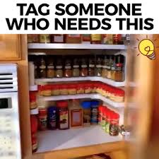 Adjustable Space Rack Video In 2020 Kitchen Organization Kitchen Storage Cabinet Organization