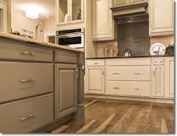 The color of red oak varies from light tan and pink to medium red and brown. Painted Cabinetry Legacy Crafted Cabinets