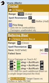 Community Forums Updated Macros Pathfinder Examples Spellbook Token Abilities For Each Spell Level Roll20 Online Virtual Tabletop