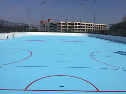 Alternatively a roller derby rink is around 7500 square feet in size and can be 100 by 60 feet in dimensions. Roller Hockey Surfaces And Roller Sports