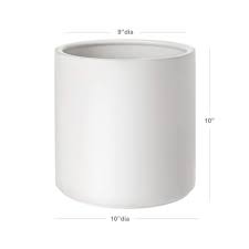 These plant pots are not guaranteed 100% watertight, therefore the use of a liner is recommended. Songmics Ceramic Pot Indoor For Plants 10 Inch Large Planter Pots Round Flower Pot With Drainage Holes And Removable Plug White Ulcf001wt
