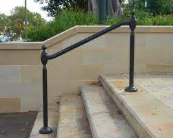 Hollis Park Hand Rails Cast Iron Work Wrought Artworks Iron Work Australia Outdoor Stair Railing Wrought Iron Handrail Outdoor Handrail
