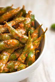 Garlic And Chili Spicy Edamame Www Keviniscooking Com Edamame Recipes Spicy Edamame Recipes Spicy Recipes