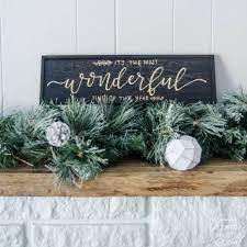 | the fabric on a frame makes for a stylish and neat craft. 20 Best Diy Christmas Signs Christmas Sign Ideas