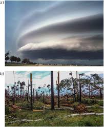 I live in central michigan, and sadly the bowing segment will pass to my south. Derecho Evolving From A Mesocyclone A Study Of 11 August 2017 Severe Weather Outbreak In Poland Event Analysis And High Resolution Simulation In Monthly Weather Review Volume 147 Issue 6 2019