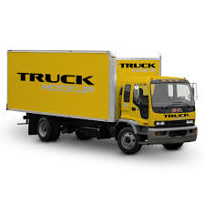 Free Mock Up Truck Cargo