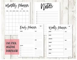 Bullet Journal Black And White Calendar Journal Printable Etsy Journal Printables Journal Pages Journal