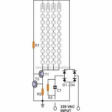 Current Controlled Transformreless 220v Led Tube Light Circuit Led Tube Light Led Tubes Circuit Diagram