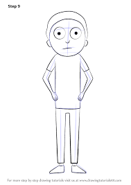 Learn How To Draw Morty From Rick And Morty Rick And Morty Step By Step Drawing Tutorials Rick And Morty Drawing Drawing Tutorial Rick And Morty Poster
