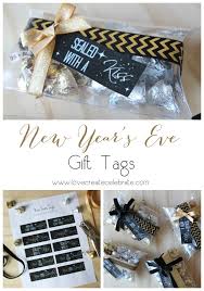 Engraved champagne flutes, beer mugs, and wine decanters are fun and festive new year's eve gift ideas. New Year S Eve Gift Tags Love Create Celebrate