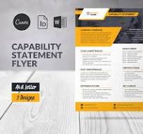 Capability Statement Template Canva, Corporate Flyer ...