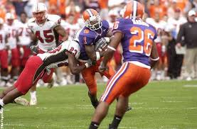Clemson's uniforms haven't changed a whole lot over the years. Austin Pendergist On Twitter When Clemson Runs Down The Hill On Saturday They Will Be Wearing Their All Purple Uniforms For Only The 10th Time In The Modern Era Let S Take A Little