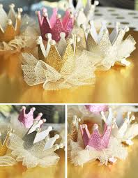 Glitter Crown Clips Princess Party Decorations Princess Party Favors Birthday Parties