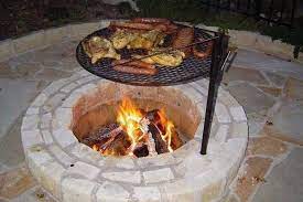 Wipe away excess oil, then let your cast iron heat for 20 minutes in the oven, on the stove, or even over hot coals in your fire pit. Fire Pit Cooking Grate Cast Iron V1 Lenze Com Tr
