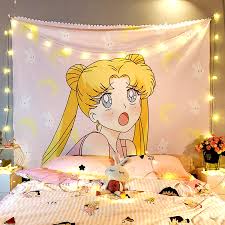 Check spelling or type a new query. Macrame Anime Tapestry Cute Sailor Moon Room Decor College Dorm Decoration Kawaii Fairy Washing Tapestry Hanging Pink Tapestrys Tapestry Aliexpress