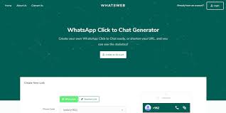 Whatsweb Whatsapp Click To Chat Generator Url Shortener Browser Internet Generation